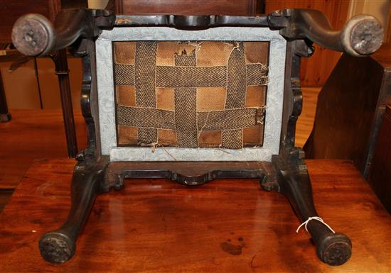 A George III style mahogany stool, W.1ft 7in.